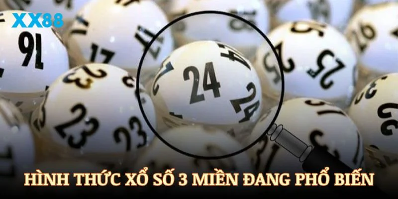 Hình thức xổ số 3 miền đang phổ biến